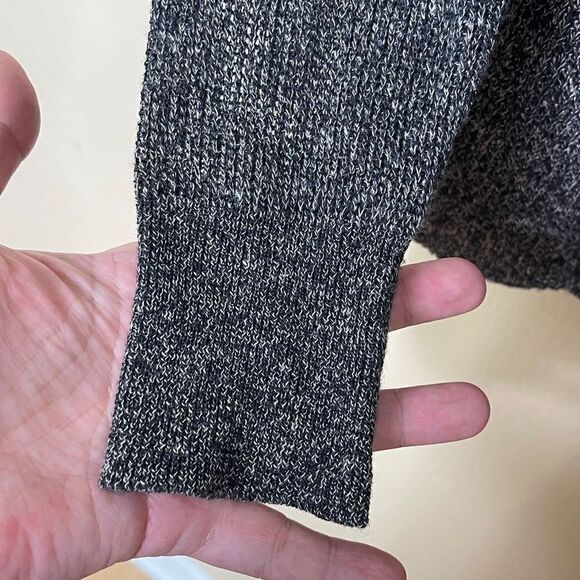 ALLSAINTS Sweater Womens Small Gray Open Front Cardigan Wool Linen Bland - Picture 3 of 9